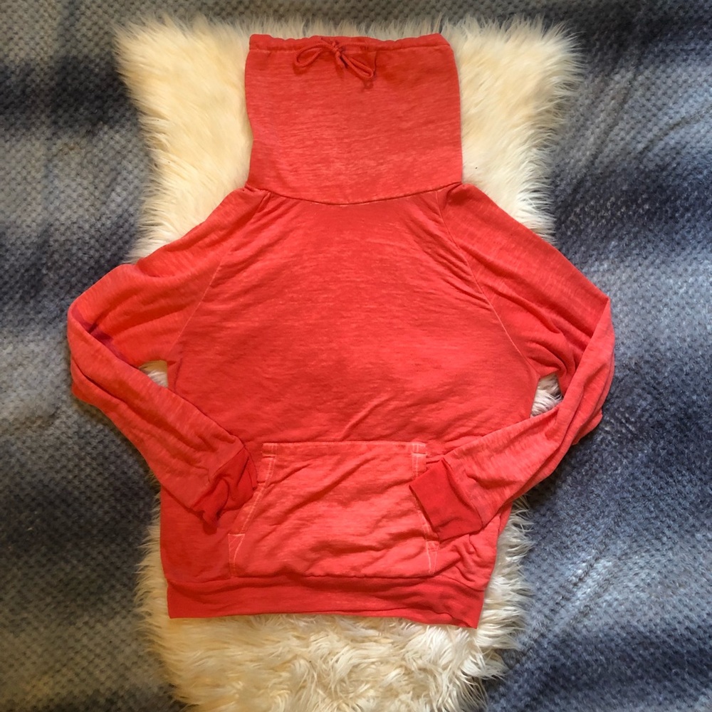 Derek Heart | cowl neck thin sweatshirt L